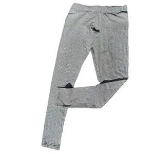 Houndstooth leggings small NEW black white activewear by Garage​ NWT travel cozy